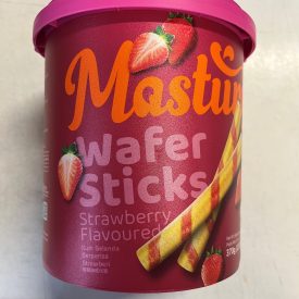 Masturo - Strawberry Flavoured Wafer Sticks.