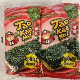 Tao Kae Noi - Seasoned Laver Spicy Flavour (pack of 8)
