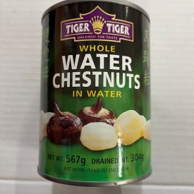 Tiger-Tiger Whole Water Chestnuts in Water.